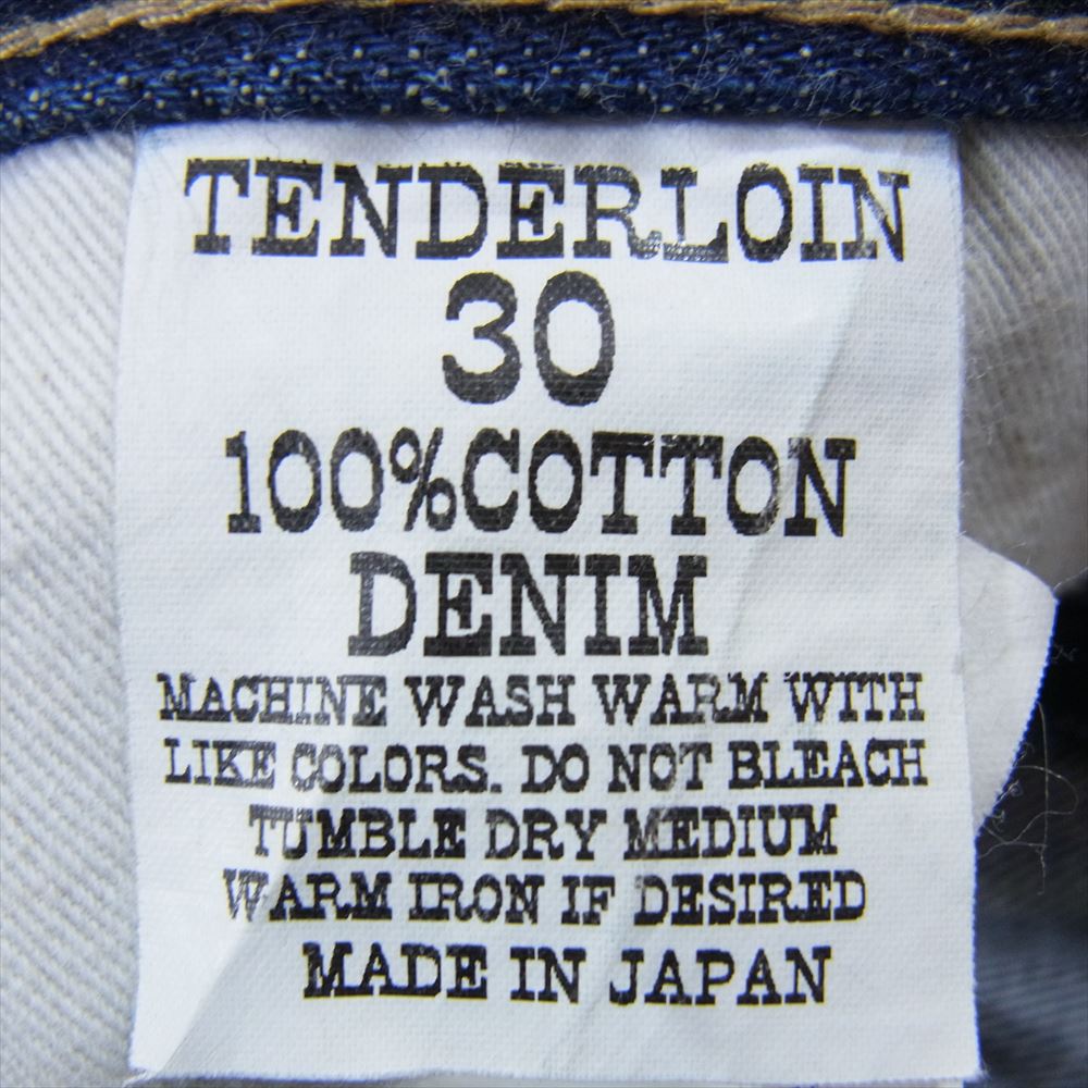 TENDERLOIN テンダーロイン T-RIDERS C ライダース デニム パンツ インディゴブルー系 30【中古】