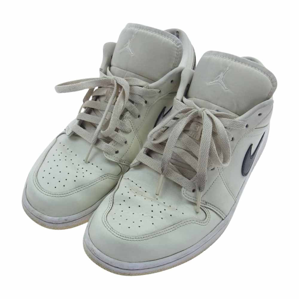 NIKE ナイキ DC0774-121 WMNS Air Jordan 1 Low Coconut Milk ウィメンズ エアジョーダン1 ロー スニーカー オフホワイト系 ブラック系 28.0cm【中古】