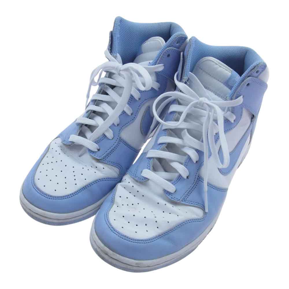 NIKE ナイキ DD1869-107 WMNS Dunk High Aluminium ウィメンズ ダンク ハイ アルミニウム スニーカー ライトブルー系 ホワイト系 29cm【中古】