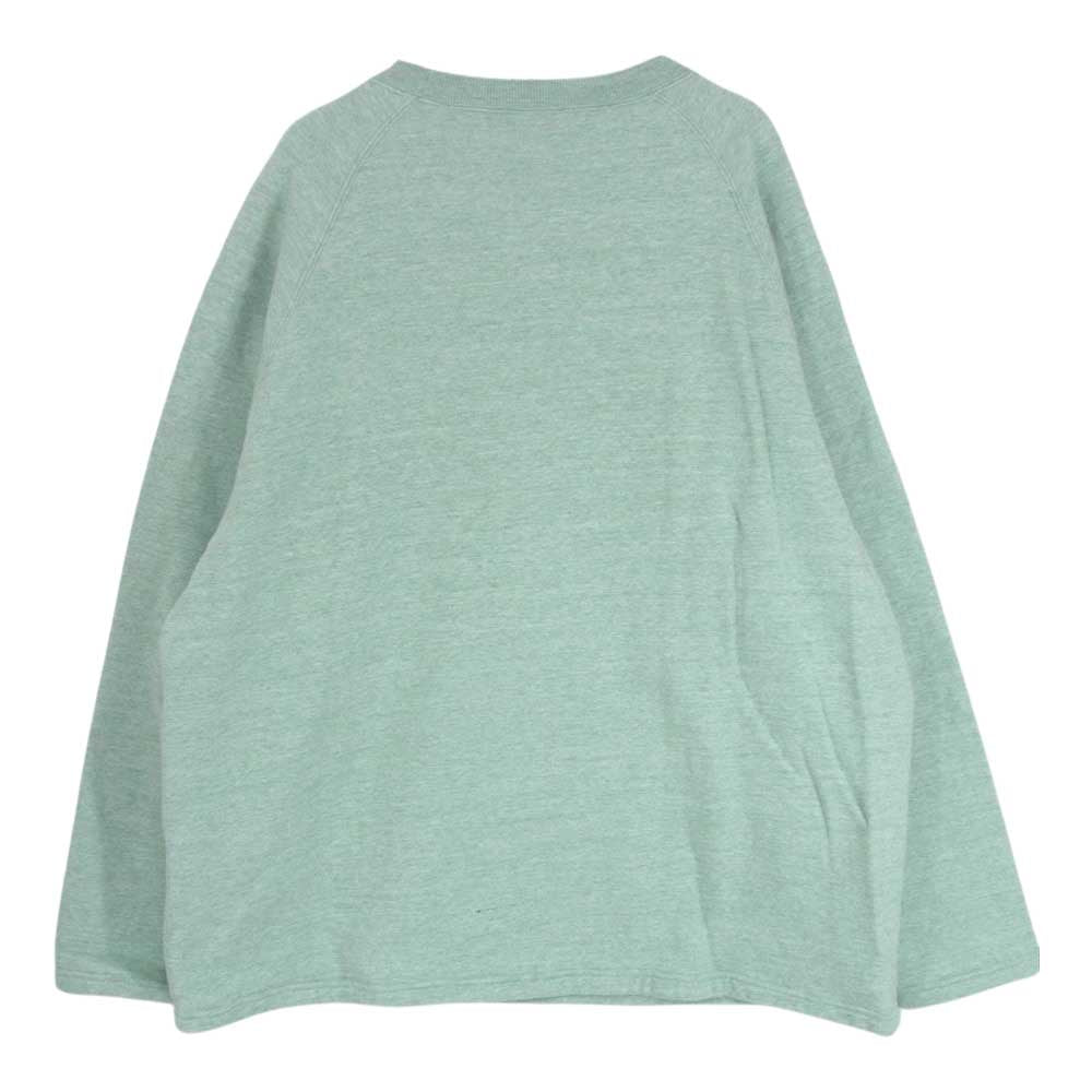 STANDARD CALIFORNIA スタンダードカリフォルニア HIT THE ROAD クルーネック ラグラン スウェット トレーナー グリーン系 XL【中古】