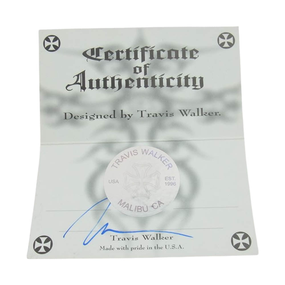 TRAVIS WALKER トラヴィスワーカー SKATEBOARD スケートボード ペンダントトップ シルバー系【中古】