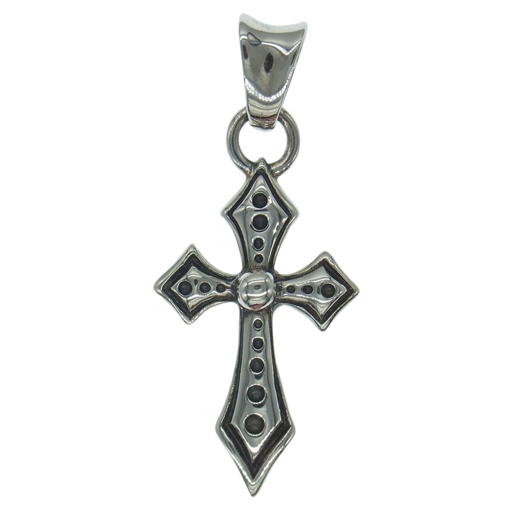 TRAVIS WALKER トラヴィスワーカー ダブルクロス アロー チゼルド加工 クロス ペンダント ペンダントトップ シルバー系【中古】