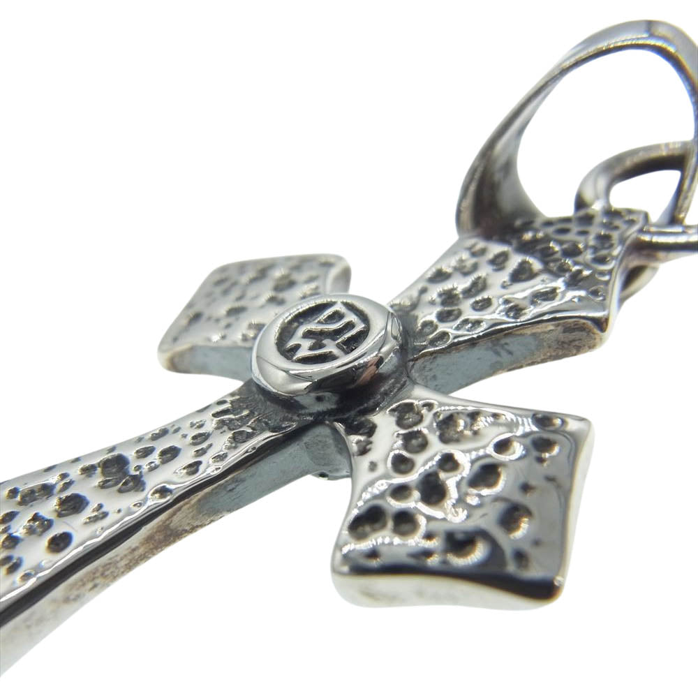 TRAVIS WALKER トラヴィスワーカー ダブルクロス アロー チゼルド加工 クロス ペンダント ペンダントトップ シルバー系【中古】