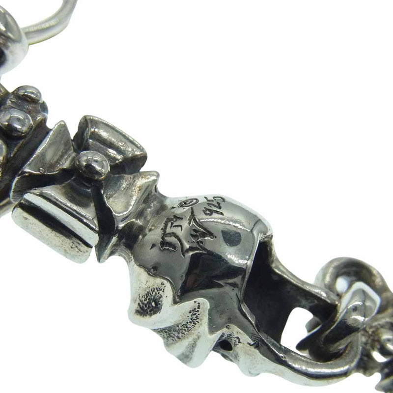 TRAVIS WALKER トラヴィスワーカー HOOK - LIL’G CROSS SKULL WITH DOUBLE CROSS DAGGER KEY CHAIN ダブルクロス スカル フック ダガー キーチェーン シルバー系【中古】