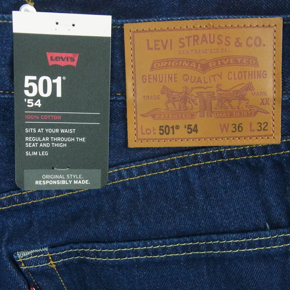 Levi's リーバイス A46770000 501 54 ダークインディゴ RINSE デニム パンツ ジーンズ インディゴブルー系 W36 L32【新古品】【未使用】【中古】