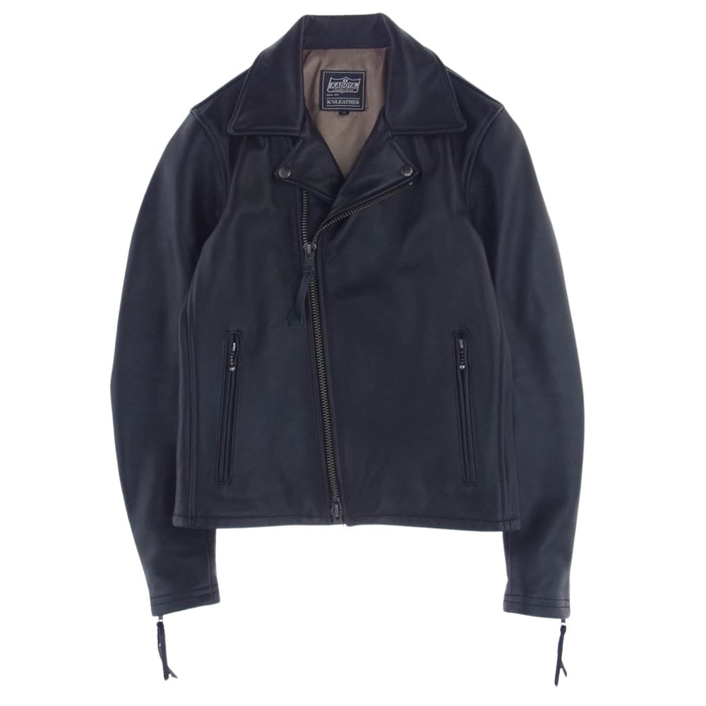 KADOYA カドヤ LRS1642 TWR-2 K'S LEATHER ダブル ライダース ジャケット ブラック系 S【美品】【中古】