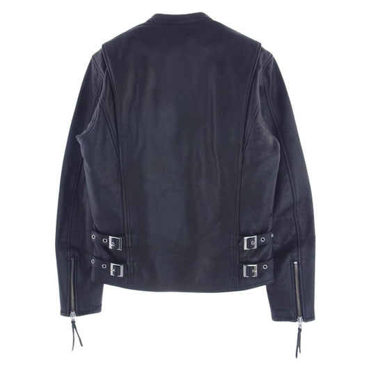 KADOYA カドヤ MVS-F シングル レザー ライダース ジャケット ライナー付 ブラック系 M【中古】