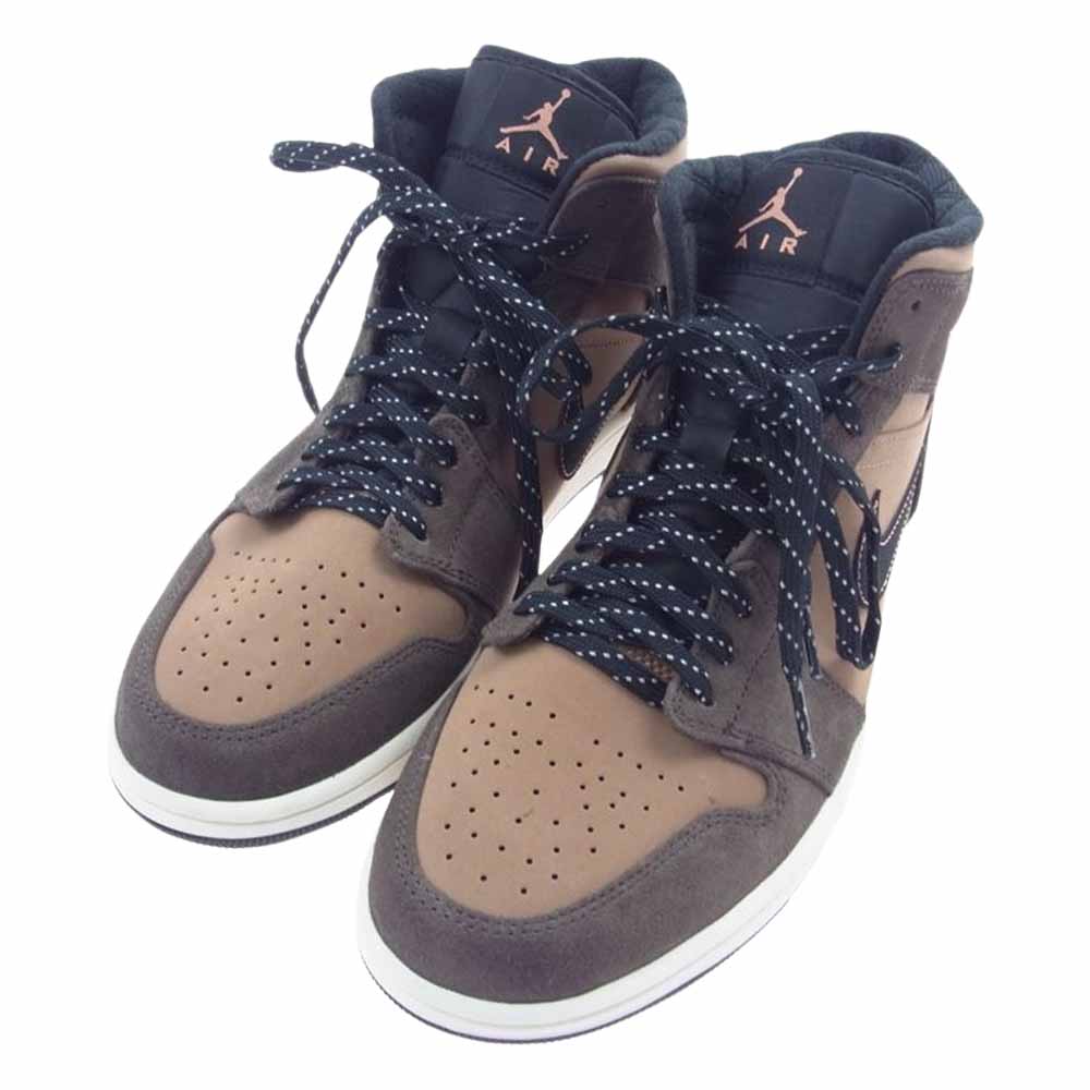 NIKE ナイキ DC7294-200 Air Jordan 1 Mid SE Dark Chocolate エアジョーダン1 ミッド SE ダークチョコレート スニーカー ブラック系 ダークブラウン系 ライトブラウン系 28cm【新古品】【未使用】【中古】