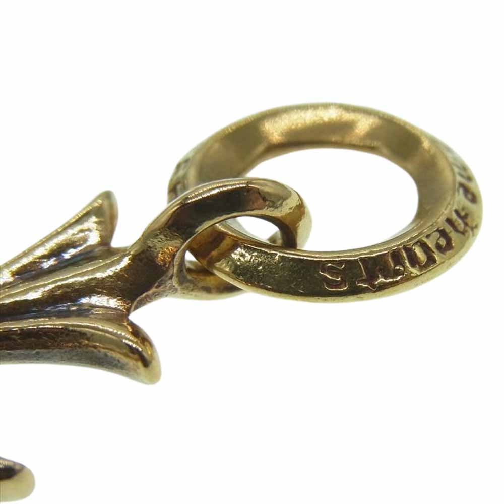 CHROME HEARTS クロムハーツ（原本無） 22K TINY CH CROSS タイニー CHクロス チャーム オールド ペンダントトップ ゴールド系【中古】