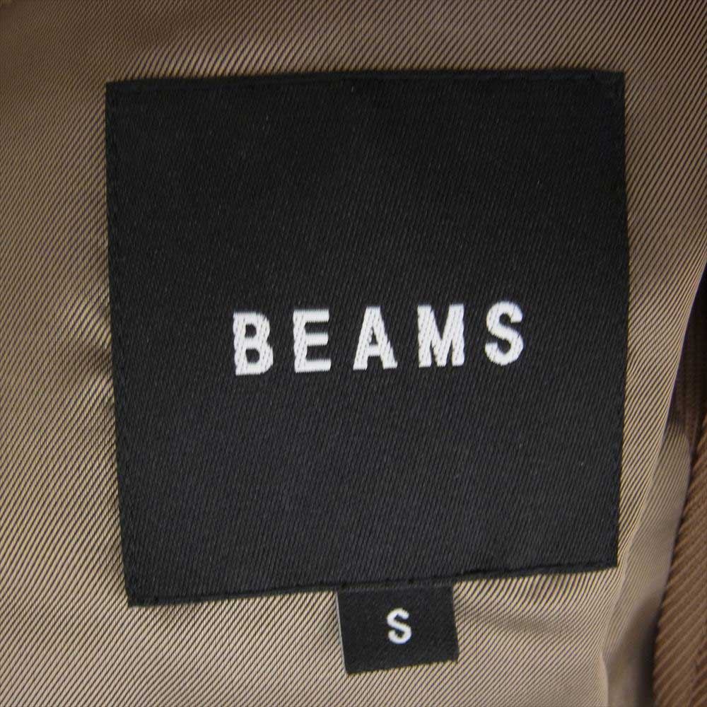 BEAMS ビームス SOLOTEX イージーフィット ステンカラーコート ブラウン系 S【美品】【中古】