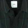 オーエーエムシー OAMR600266 Shirt Stripe ストライプ レーヨン 長袖 シャツ ジャケット イタリア製 ブラック系【中古】