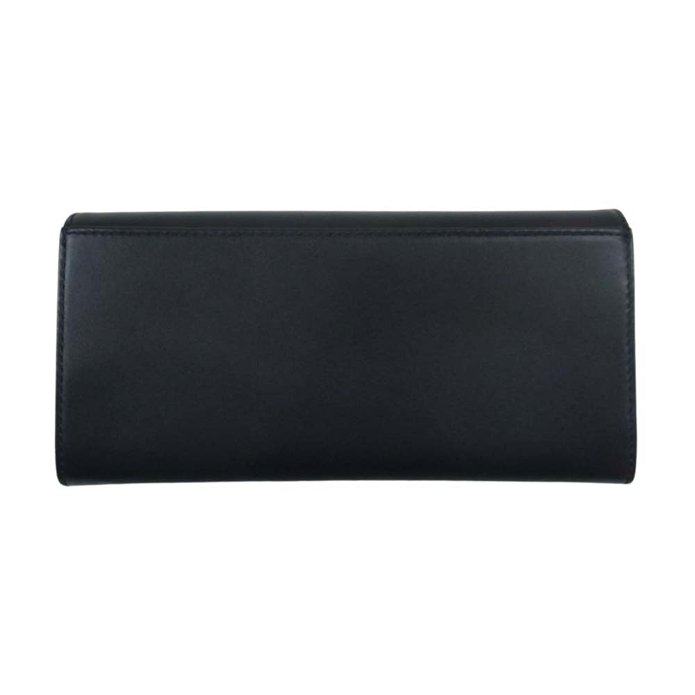 Justin Davis ジャスティンデイビス JDV013 ALEC LEATHER WALLET バイカラー ボタン 長財布 ブラック系【美品】【中古】