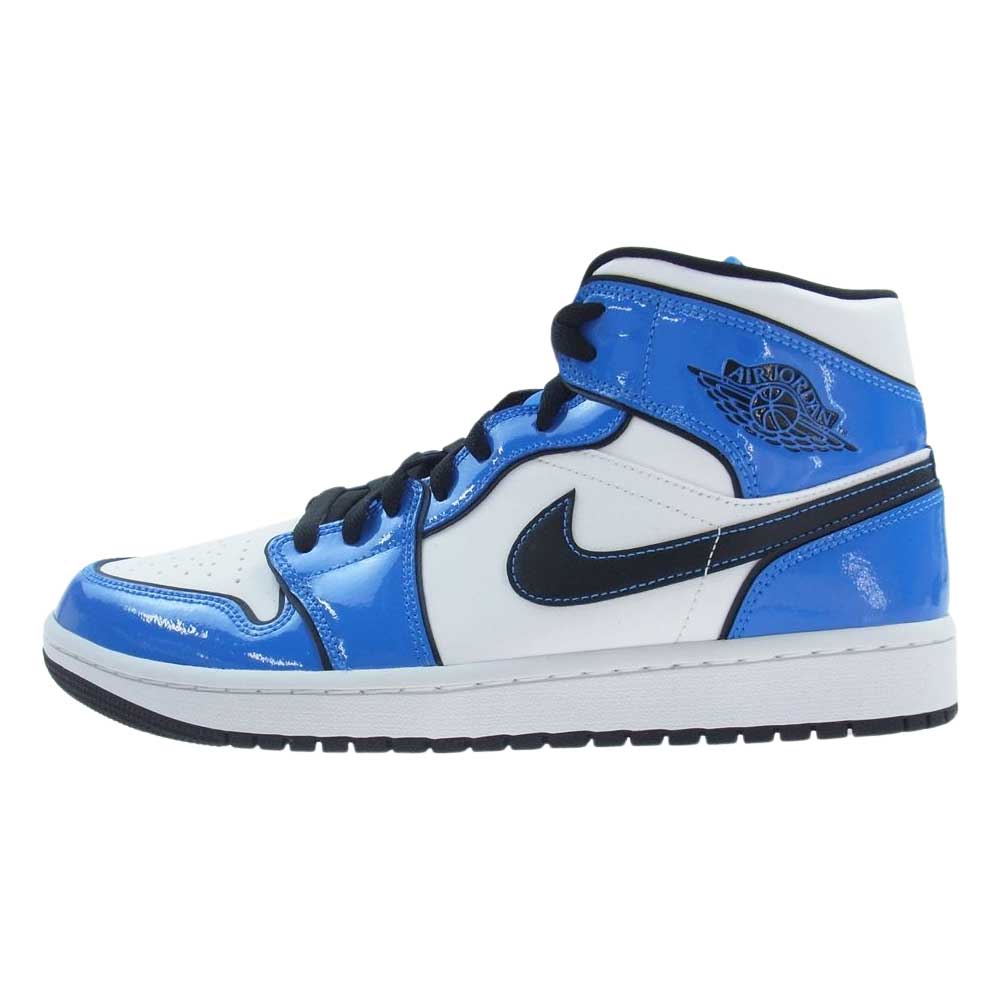 NIKE ナイキ DD6834-402 AIR JORDAN 1 MID SE エアジョーダン 1 ミッド シーズナルエディション シグナル ブルー スニーカー ブルー系 ホワイト系 27.5cm【新古品】【未使用】【中古】
