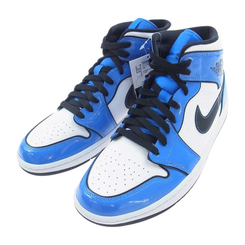 NIKE ナイキ DD6834-402 AIR JORDAN 1 MID SE エアジョーダン 1 ミッド シーズナルエディション シグナル ブルー スニーカー ブルー系 ホワイト系 27.5cm【新古品】【未使用】【中古】