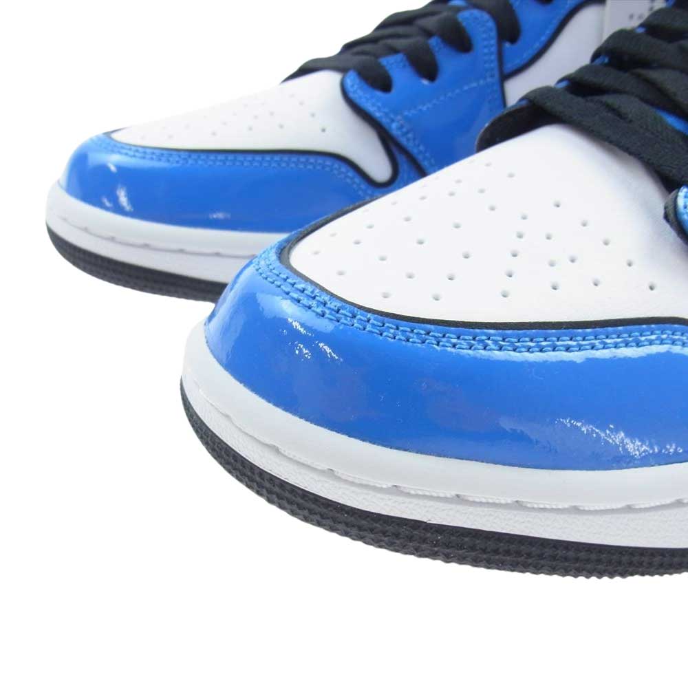 NIKE ナイキ DD6834-402 AIR JORDAN 1 MID SE エアジョーダン 1 ミッド シーズナルエディション シグナル ブルー スニーカー ブルー系 ホワイト系 27.5cm【新古品】【未使用】【中古】