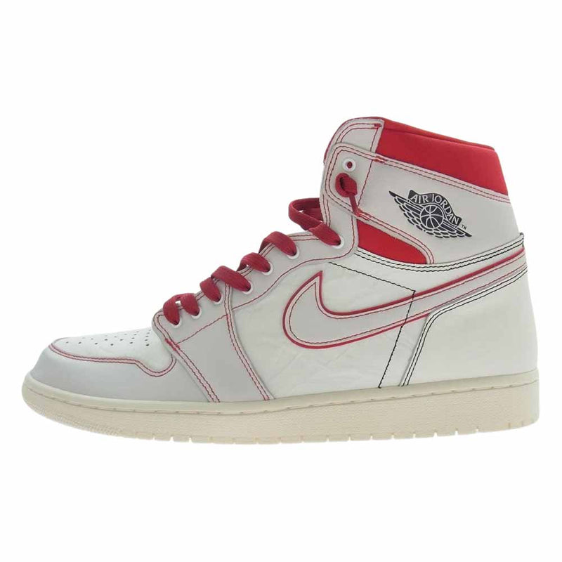 NIKE ナイキ 555088-160 Air Jordan 1 Retro High OG Sail University Red エアジョーダン1 レトロ ハイ OG セイル ユニバーシティ レッド スニーカー ホワイト系 32cm【美品】【中古】