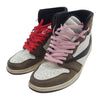 NIKE ナイキ CD4487-100 × Travis Scott  トラヴィス・スコット Air Jordan 1 Retro High OG TS SP Sail/Dark Mocha エアジョーダン1 レトロ ハイ OG TS SP セイル/ダークモカ スニーカー マルチカラー系 32cm【中古】