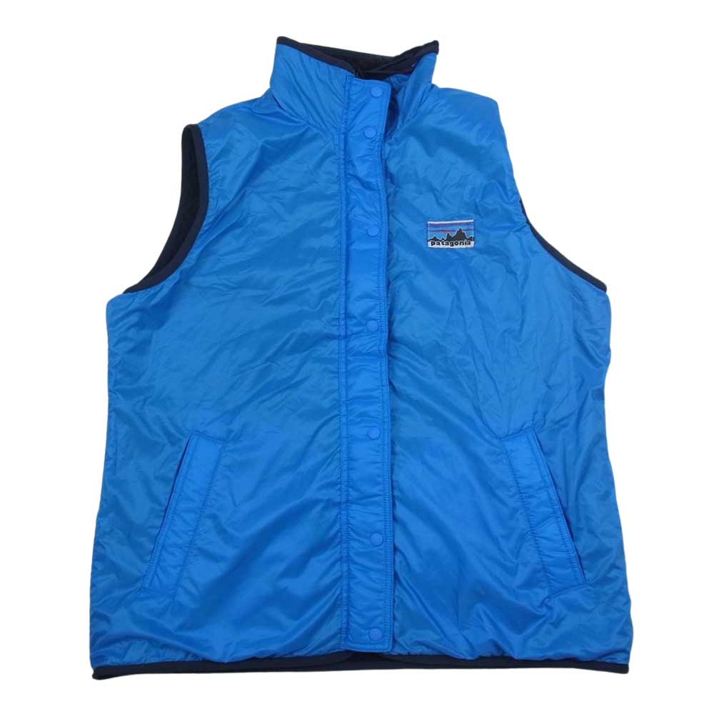 patagonia パタゴニア 26930FA18 グリセード ウーリーフリース リサイクルウール リバーシブル ペスト ネイビー系 ブルー系 L【中古】