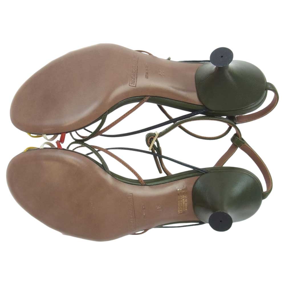 ロートレショーズ ストラップ ヒール サンダル カーキ系 37【極上美品】【中古】