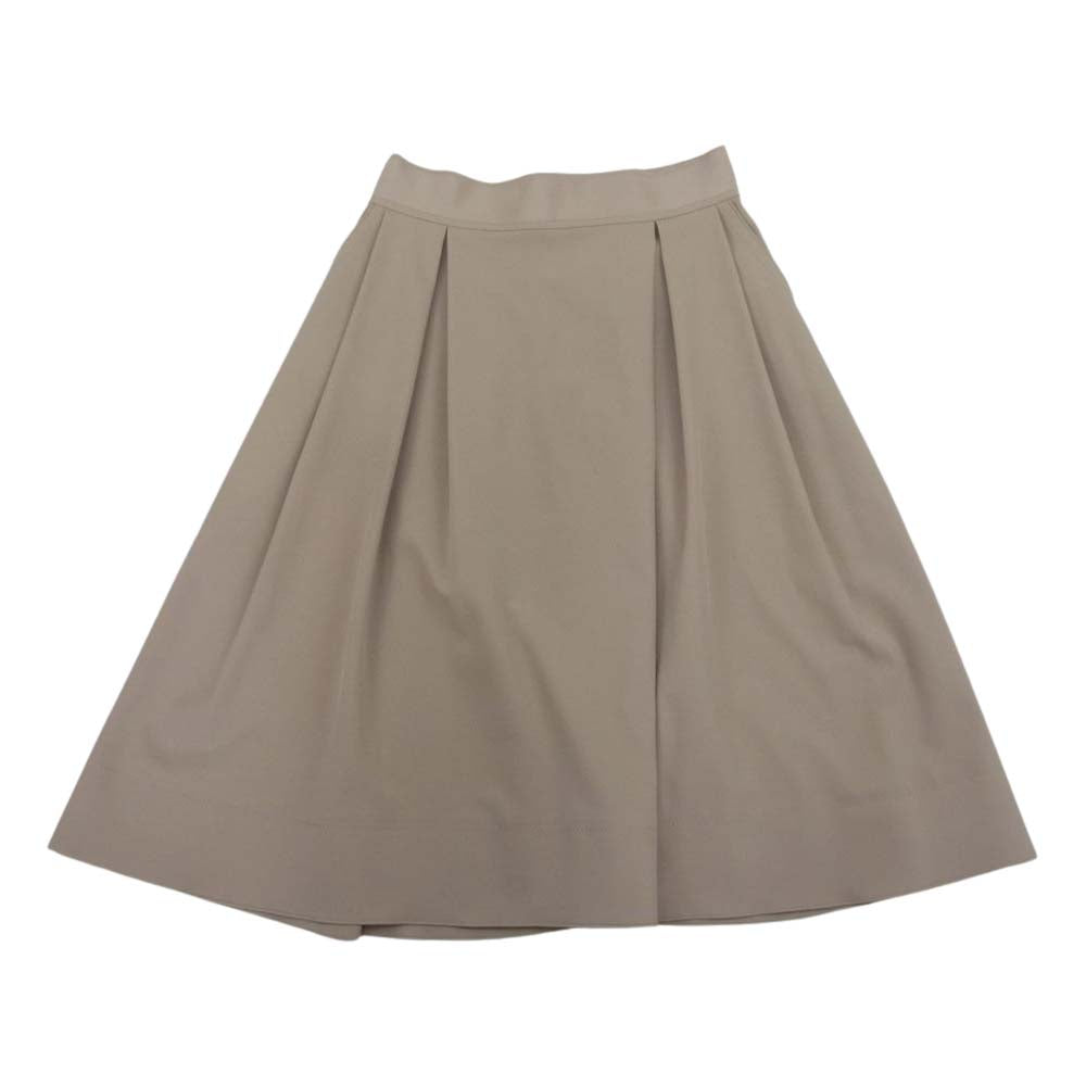 FOXEY フォクシー 24531-APSAN64-2 フレア Aライン プリーツ スカート ベージュ系 38【中古】