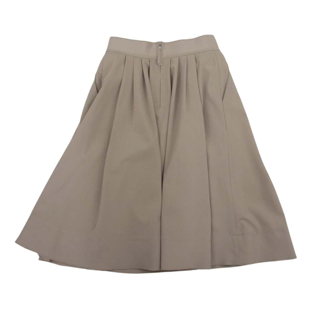 FOXEY フォクシー 24531-APSAN64-2 フレア Aライン プリーツ スカート ベージュ系 38【中古】