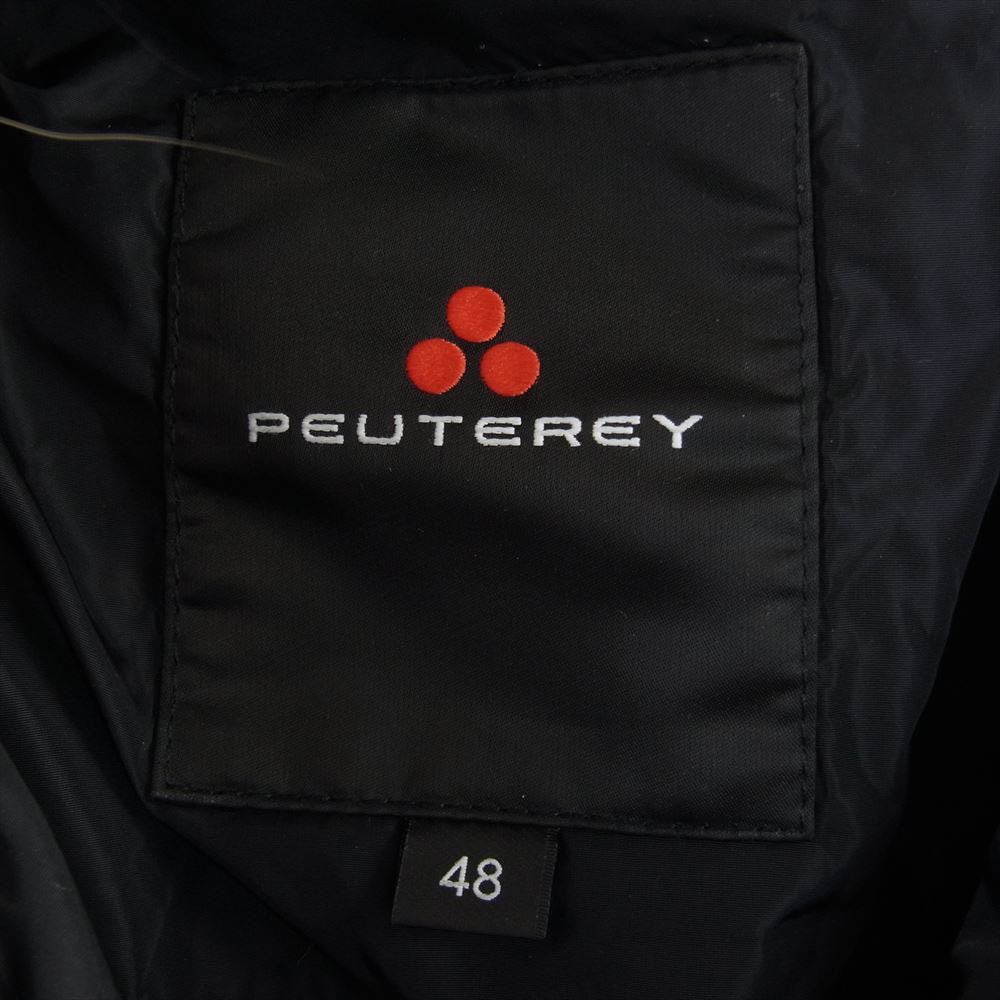 PEUTEREY ピューテリー ラクーン ファー ダウン コート ジャケット ブラック系 48【中古】