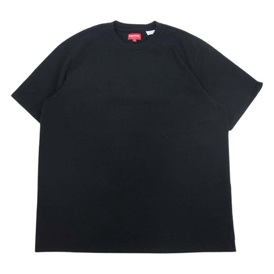 Supreme シュプリーム 22AW Contrast Applique S/S Top コントラスト アップリケ 半袖 Tシャツ ブラック系 L【中古】