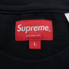 Supreme シュプリーム 22AW Contrast Applique S/S Top コントラスト アップリケ 半袖 Tシャツ ブラック系 L【中古】