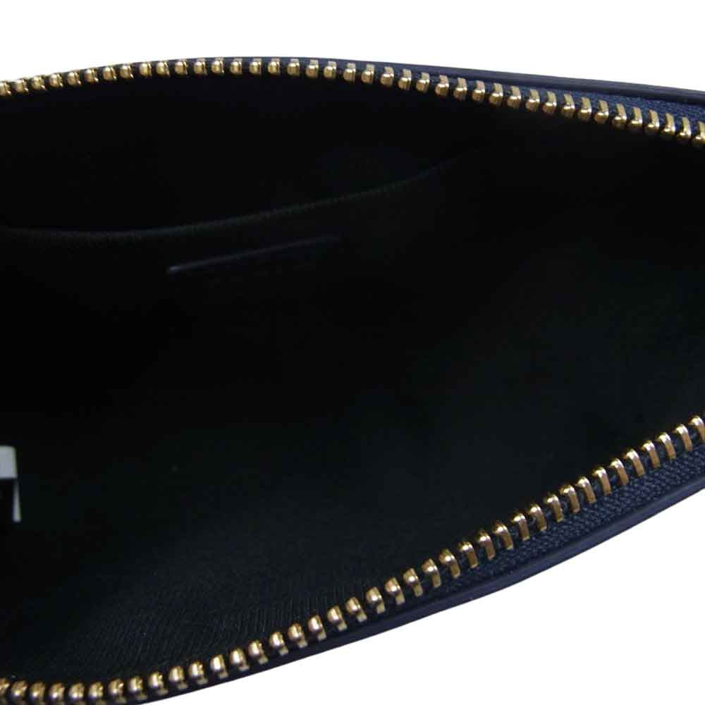Furla フルラ EAW2LN1 エレクトラ ロゴ レザー ポーチ ネイビー系【中古】