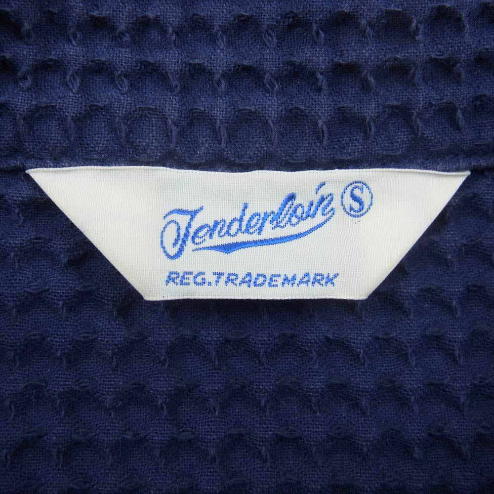 TENDERLOIN テンダーロイン T-WAFFLE JKT ワッフル ジャケット ボタンダウン  パープル系 S【中古】