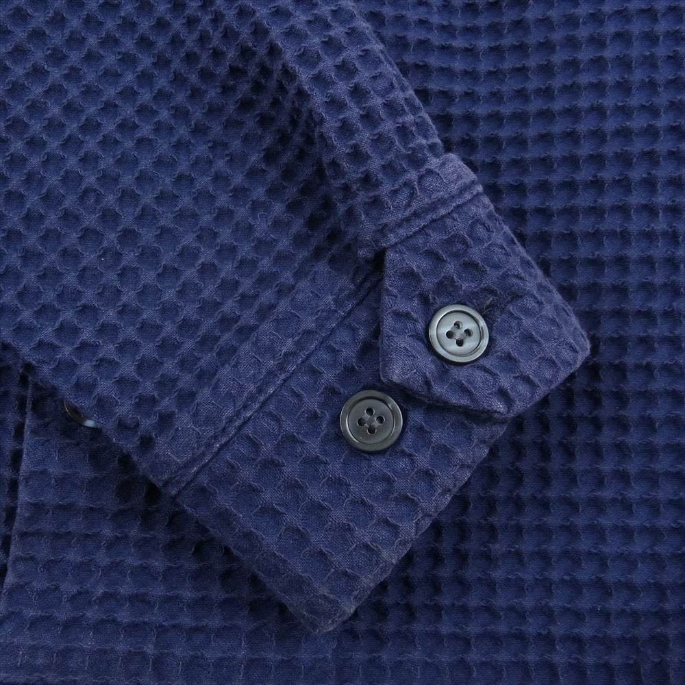 TENDERLOIN テンダーロイン T-WAFFLE JKT ワッフル ジャケット ボタンダウン パープル系 S【中古】