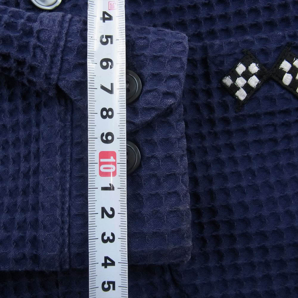 TENDERLOIN テンダーロイン T-WAFFLE JKT ワッフル ジャケット ボタンダウン パープル系 S【中古】
