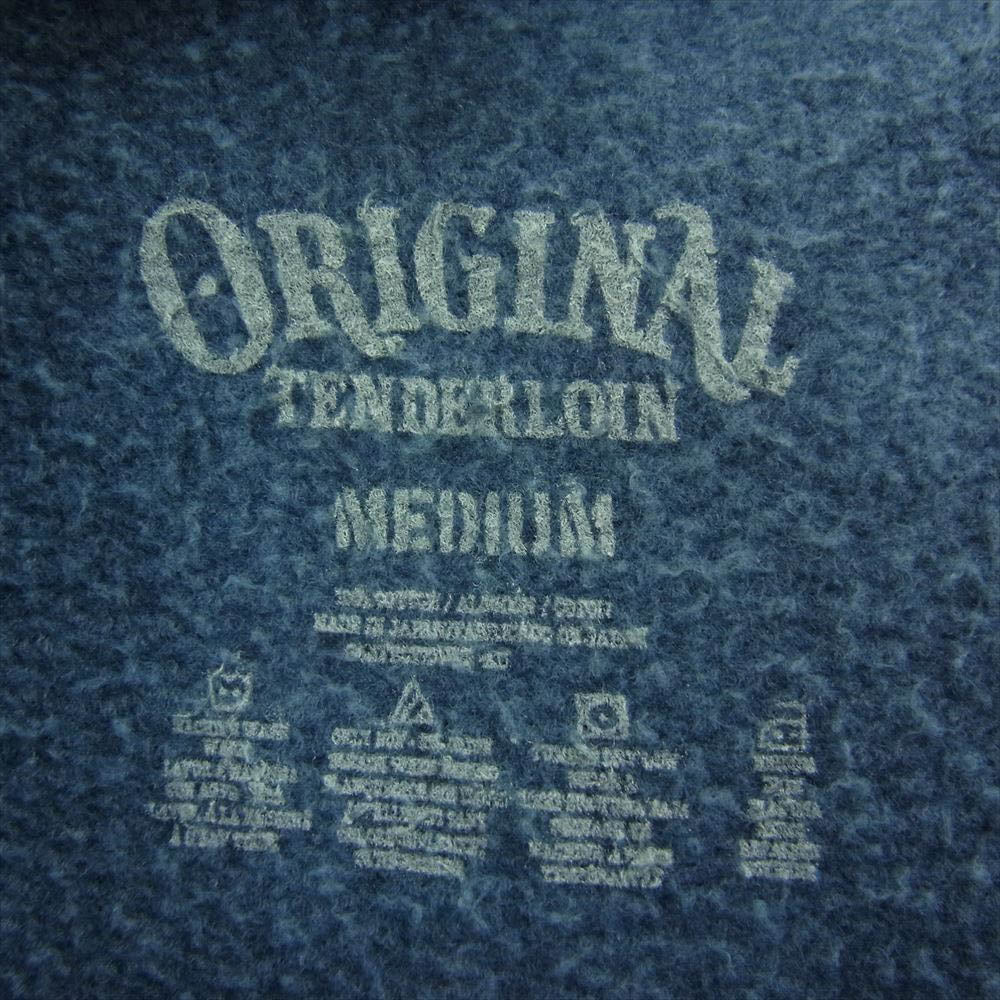 TENDERLOIN テンダーロイン 19AW  SWEAT ACID DLR アシッド クルーネック スウェット トレーナー インディゴブルー系 M【中古】