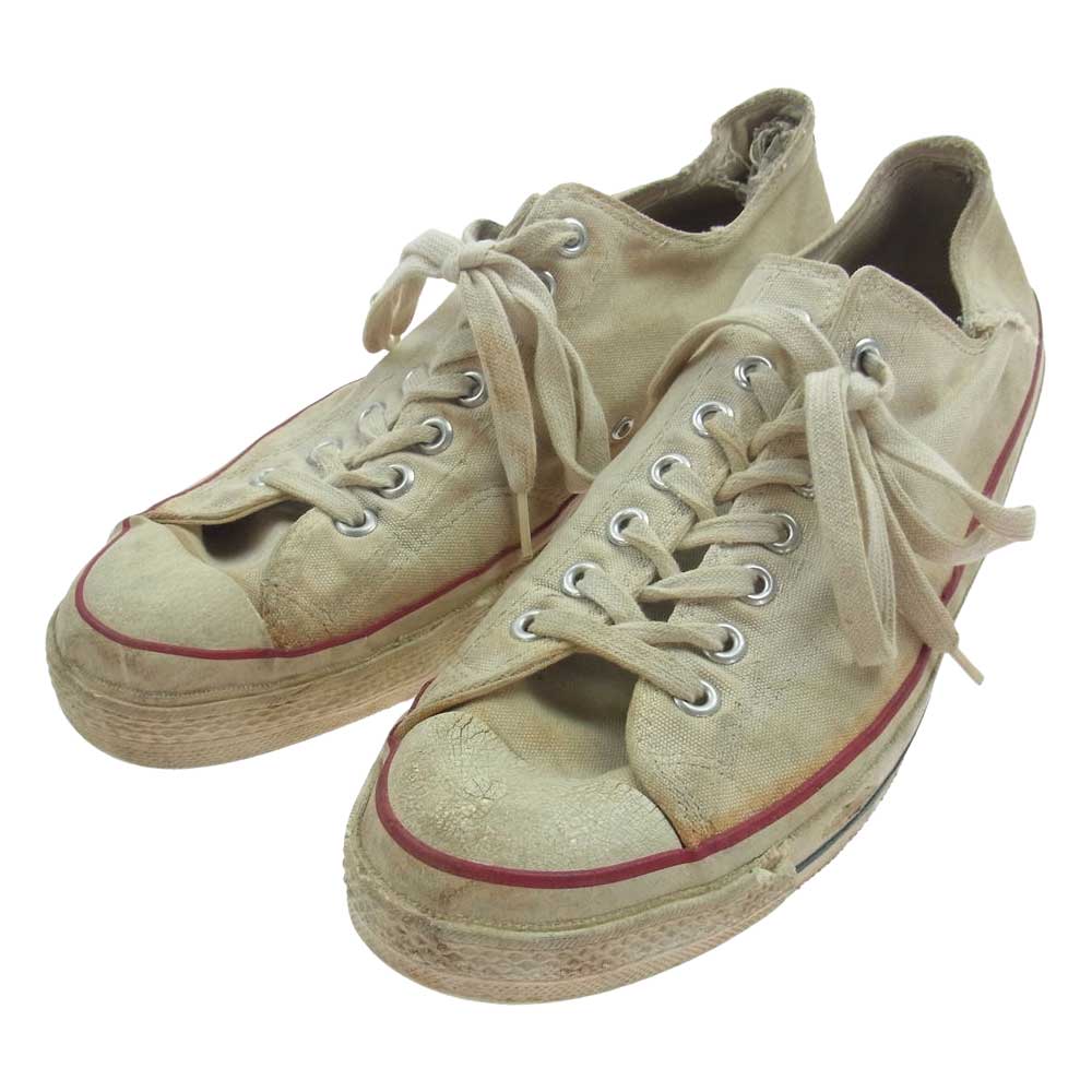 CONVERSE コンバース 70s vintage ヴィンテージ オリジナル チャックテイラー ローカット スニーカー オフホワイト系 12【中古】