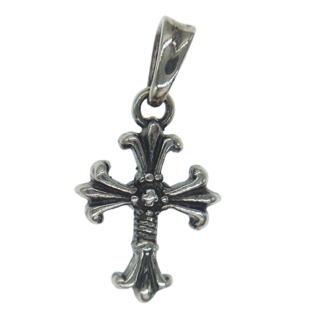 TRAVIS WALKER トラヴィスワーカー MINI DOUBLE CROSS CHARM ミニダブルクロス チャーム ペンダントトップ シルバー系【中古】