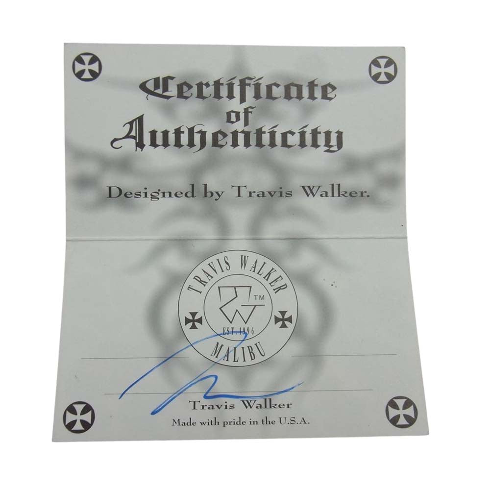 TRAVIS WALKER トラヴィスワーカー D CROSS CHARM ダブルクロス ペンダントトップ シルバー系【中古】