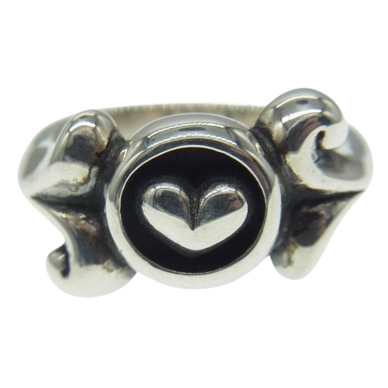 TRAVIS WALKER トラヴィスワーカー FANCY HEART RING ファンシー ハート リング シルバー系 9号【中古】