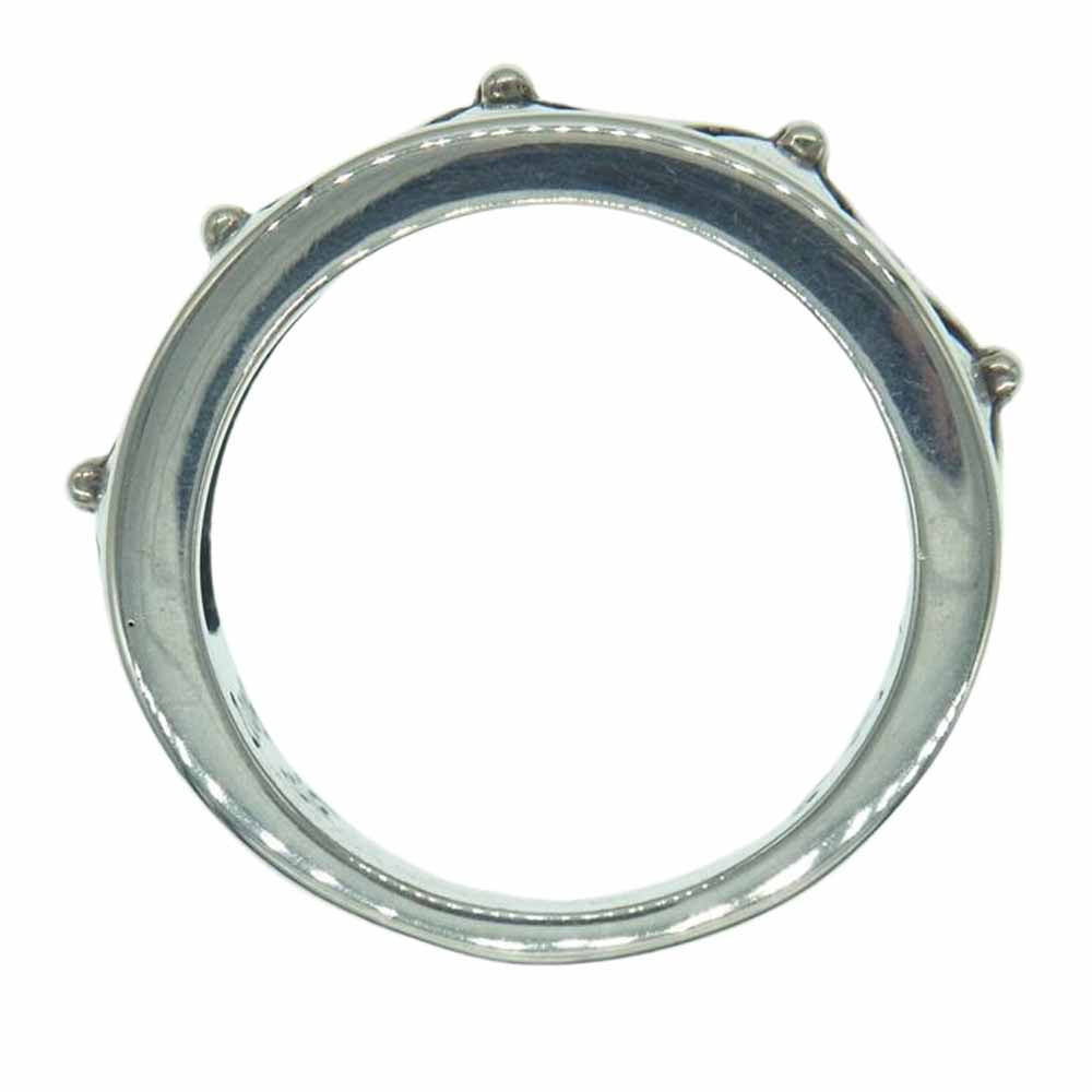 TRAVIS WALKER トラヴィスワーカー CROSS CHANNEL RING クロス リング シルバー系 18号【中古】