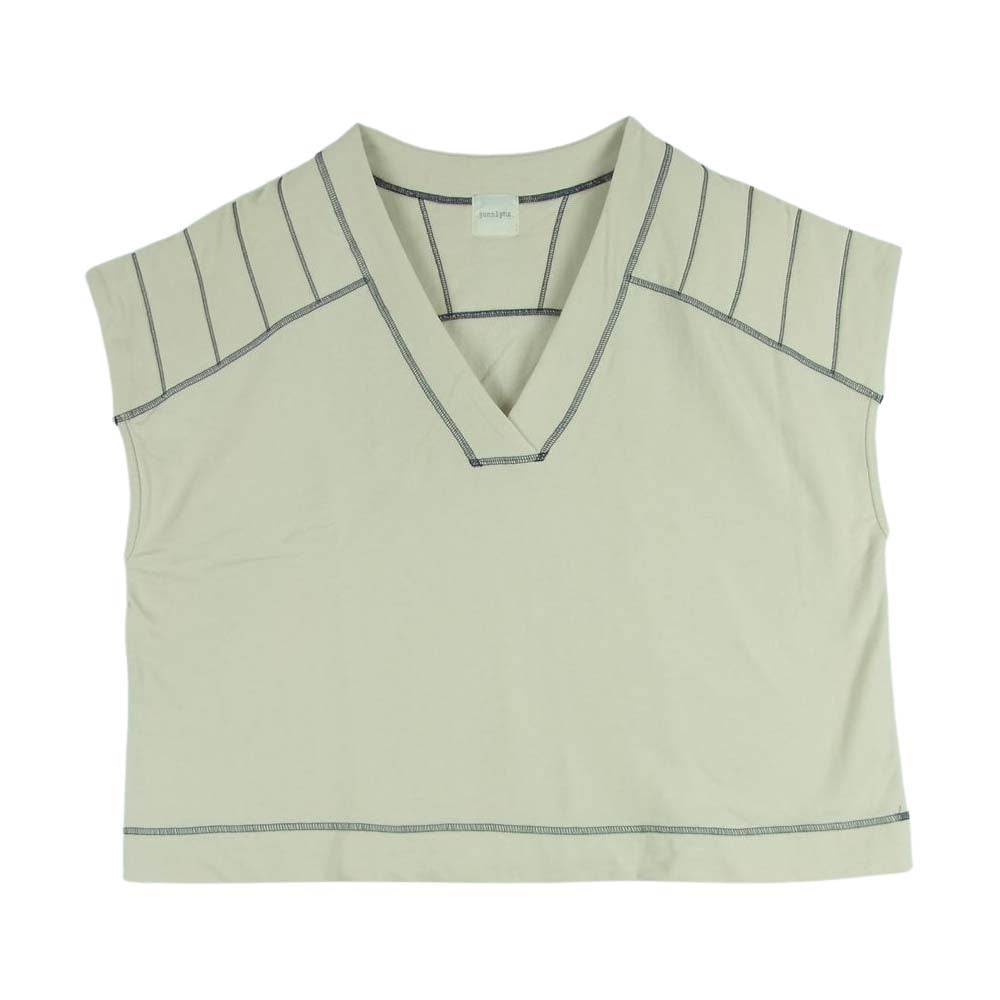 ジョンリンクス 21AW JL201-CT627 quilting gilet キルティング ジレ ベスト 日本製 ベージュ系 M【中古】