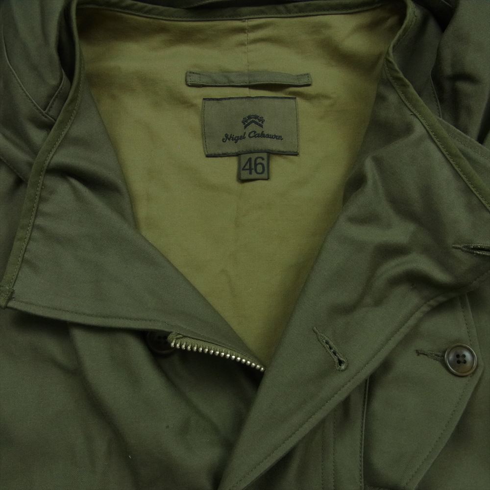 Nigel Cabourn ナイジェルケーボン 8045-00-00002 M-43 モディファイド ミリタリー フード コート カーキ系 46【中古】