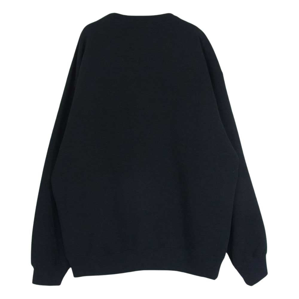 WACKO MARIA ワコマリア TUPAC-WM-SS01 TUPAC HEAVY WEIGHT CREW NECK SWEAT SHIRT TYPE-1 トゥーパック ヘビーウエイト クルーネック スウェット トレーナー ブラック系 L【美品】【中古】