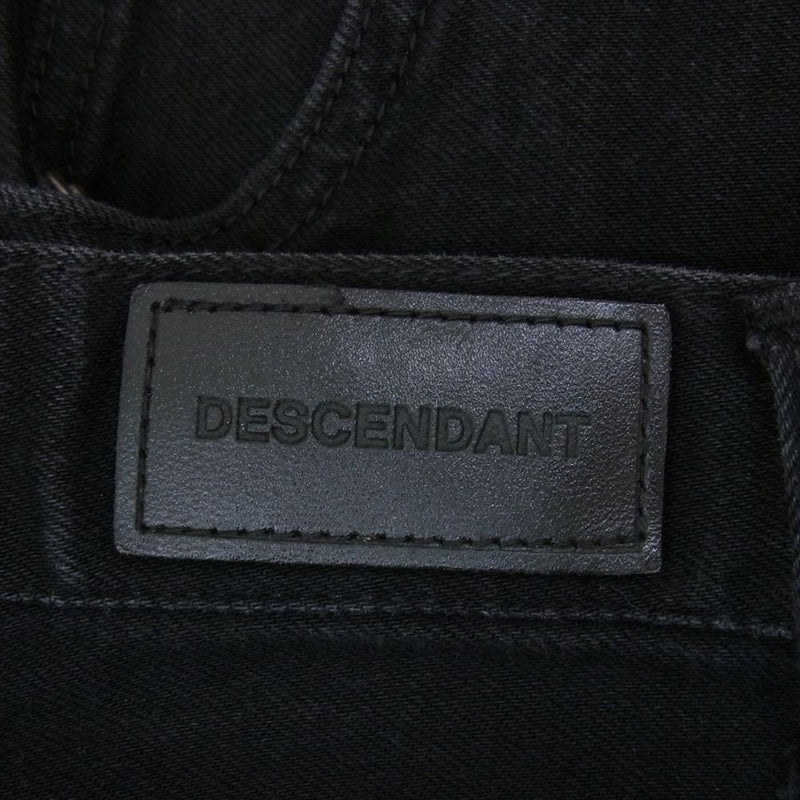 DESCENDANT ディセンダント ブラックストレート デニム パンツ ブラック系 1【中古】