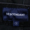 DESCENDANT ディセンダント ブラックストレート デニム パンツ ブラック系 1【中古】