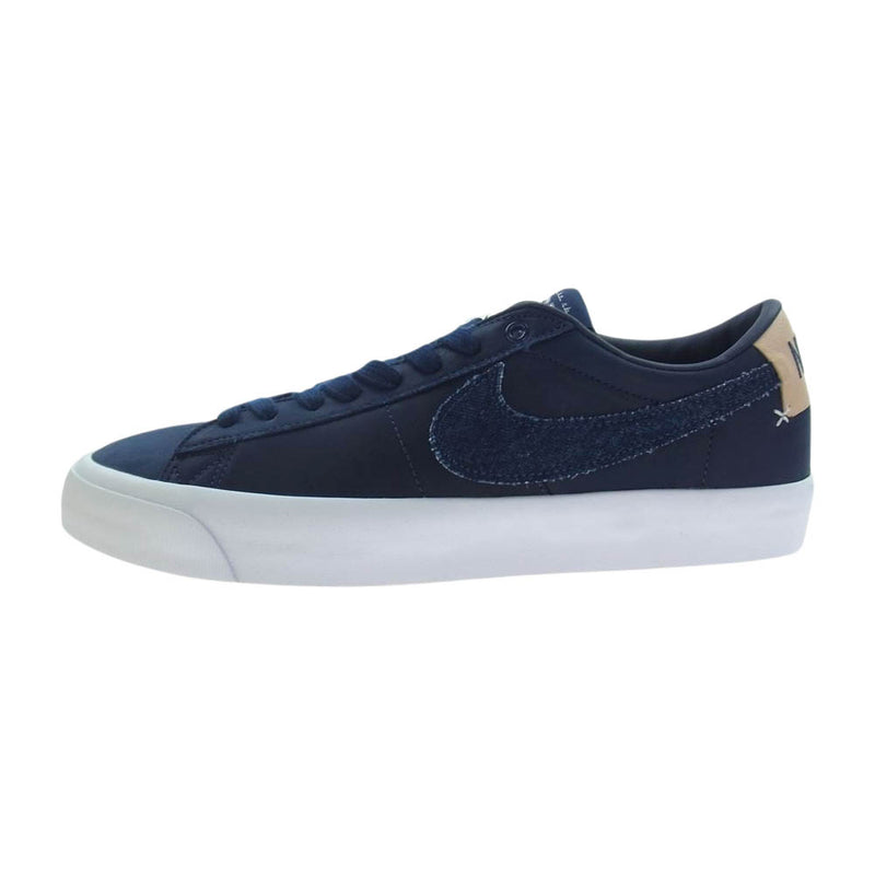 NIKE ナイキ ZOOM BLAZER LOW PRO GT PRM スケート ボーディング ズーム ブレザー ロー グラント テイラー スニーカー ネイビー系 28cm【新古品】【未使用】【中古】