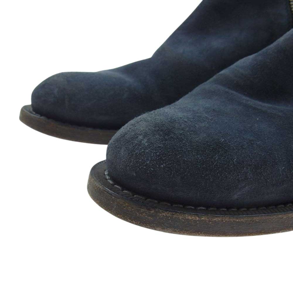 BUTTERO ブッテロ × BARNEYS NEW YORK バーニーズニューヨーク 別注 スエード サイドジップ ブーツ ネイビー系 39【中古】