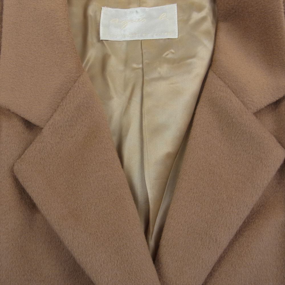 agnes b. アニエスベー 28095 ウール チェスターコート ベージュ系 2【中古】