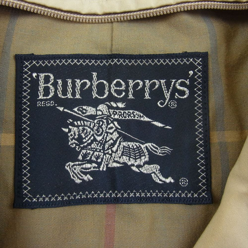 BURBERRY バーバリー 55-906-02 70s~80s 裏地チェック トレンチ コート ベージュ系【中古】