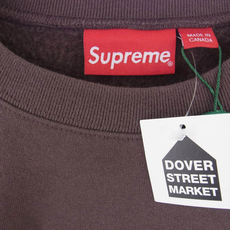 Supreme シュプリーム 22AW  Box Logo Crewneck クルーネック スウェット ブラウン系 L【美品】【中古】