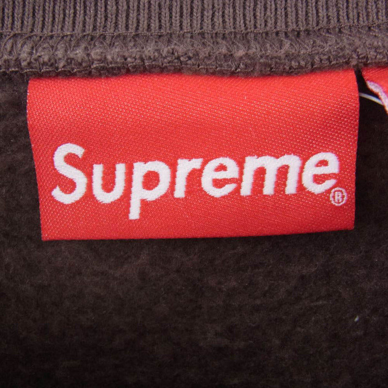 Supreme シュプリーム 22AW  Box Logo Crewneck クルーネック スウェット ブラウン系 L【美品】【中古】