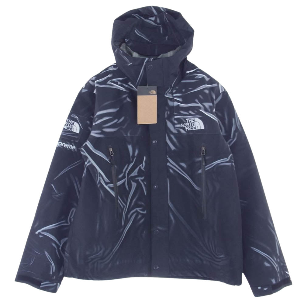 Supreme シュプリーム  23SS  NP02301I × The North Face ノースフェイス Trompe Loeil Printed Taped Seam Shell Jacket トロンプ シームシェルジャケット マウンテンパーカー ブラック  ブラック系 M【極上美品】【中古】